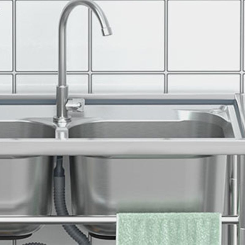 Modern Style Kitchen Sink All-in-one Kitchen Sink with Drain Assembly Clearhalo 'Home Improvement' 'home_improvement' 'home_improvement_kitchen_sinks' 'Kitchen Remodel & Kitchen Fixtures' 'Kitchen Sinks & Faucet Components' 'Kitchen Sinks' 'kitchen_sinks' 1200x1200_c2e61833-083c-4fae-88a0-b7cfb87452ae