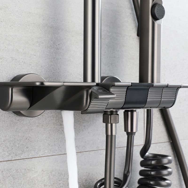 Modern Shower Trim Brass Temperature Control Adjustable Shower Head Shower Set Clearhalo 'Bathroom Remodel & Bathroom Fixtures' 'Home Improvement' 'home_improvement' 'home_improvement_shower_faucets' 'Shower Faucets & Systems' 'shower_faucets' 'Showers & Bathtubs Plumbing' 'Showers & Bathtubs' 1200x1200_c2ed564b-fb37-4a72-aa66-28e227f43a43