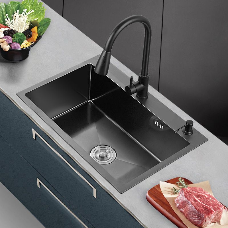 Stainless Steel Kitchen Sink Rectangle Shape Kitchen Sink with Center Drain Placement Clearhalo 'Home Improvement' 'home_improvement' 'home_improvement_kitchen_sinks' 'Kitchen Remodel & Kitchen Fixtures' 'Kitchen Sinks & Faucet Components' 'Kitchen Sinks' 'kitchen_sinks' 1200x1200_c2ffd7ac-0676-4b03-975d-e049ee0af4bb
