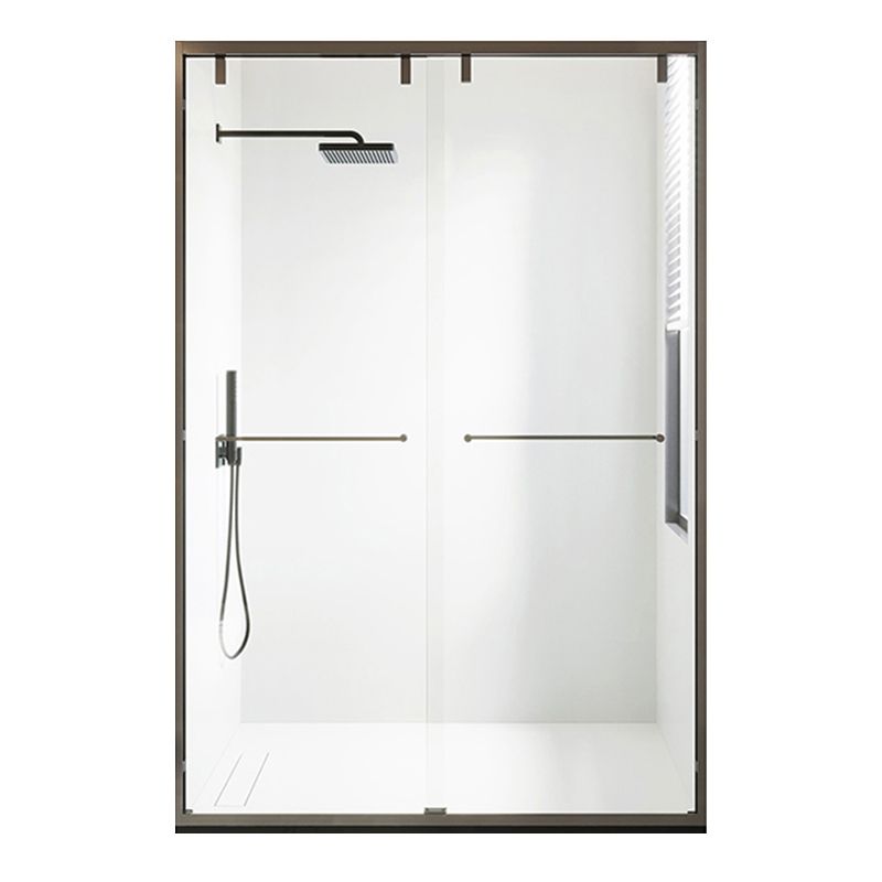 Transparent Double Sliding Shower Bath Door Scratch Resistant Shower Doors Clearhalo 'Bathroom Remodel & Bathroom Fixtures' 'Home Improvement' 'home_improvement' 'home_improvement_shower_tub_doors' 'Shower and Tub Doors' 'shower_tub_doors' 'Showers & Bathtubs' 1200x1200_c30f5c31-51b7-46ac-9b94-e82c58fefd50