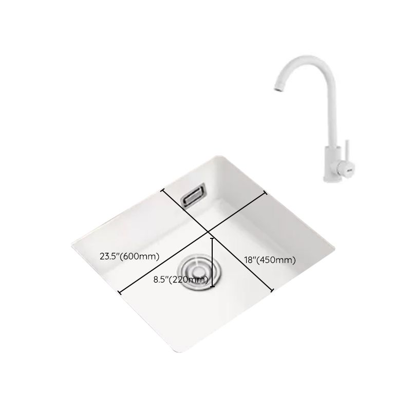 Kitchen Ceramic Sink White Pull-out Faucet Anti-spill Rectangular Sink Clearhalo 'Home Improvement' 'home_improvement' 'home_improvement_kitchen_sinks' 'Kitchen Remodel & Kitchen Fixtures' 'Kitchen Sinks & Faucet Components' 'Kitchen Sinks' 'kitchen_sinks' 1200x1200_c323e6dd-c075-4a9b-8106-be2ea59a60fd