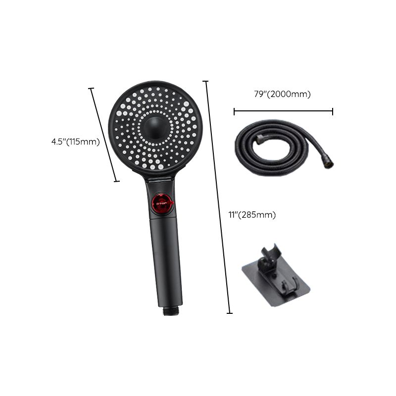 Modern Plastic Shower Head Adjustable Water Flow Handheld Shower Head Clearhalo 'Bathroom Remodel & Bathroom Fixtures' 'Home Improvement' 'home_improvement' 'home_improvement_shower_heads' 'Shower Heads' 'shower_heads' 'Showers & Bathtubs Plumbing' 'Showers & Bathtubs' 1200x1200_c343a76c-7f8a-413a-9c0d-f070199608d6