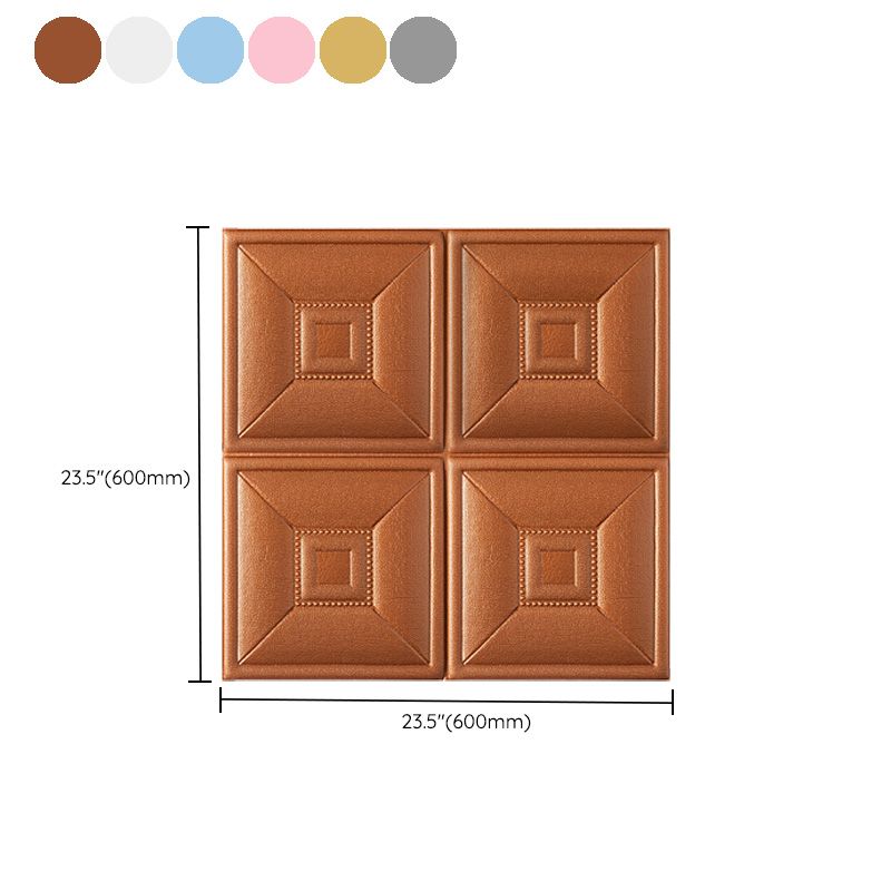 Glam Style Foam Waterproof Wall Paneling Living Room 3D Embossed Wall Paneling Clearhalo 'Flooring 'Home Improvement' 'home_improvement' 'home_improvement_wall_paneling' 'Wall Paneling' 'wall_paneling' 'Walls & Ceilings' Walls and Ceiling' 1200x1200_c360b6fb-99f8-4647-813e-bded83092e21