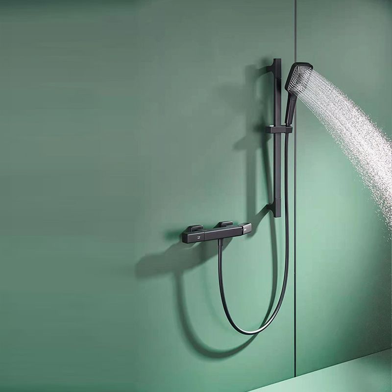 Modern Shower Head Combo Brass Adjustable Shower Head Wall Mounted Shower Faucet Clearhalo 'Bathroom Remodel & Bathroom Fixtures' 'Home Improvement' 'home_improvement' 'home_improvement_shower_faucets' 'Shower Faucets & Systems' 'shower_faucets' 'Showers & Bathtubs Plumbing' 'Showers & Bathtubs' 1200x1200_c39db8bf-114f-492b-8506-dc2973b57b58