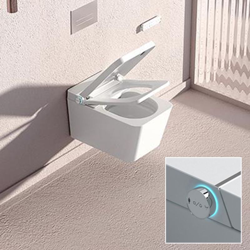 Heated Seat Wall Hung Toilet Set Dual Flush Elongated Wall Mounted Bidet Clearhalo 'Bathroom Remodel & Bathroom Fixtures' 'Bidets' 'Home Improvement' 'home_improvement' 'home_improvement_bidets' 'Toilets & Bidets' 1200x1200_c3a4f3ab-9212-4a36-8bde-dcfb51903cf1
