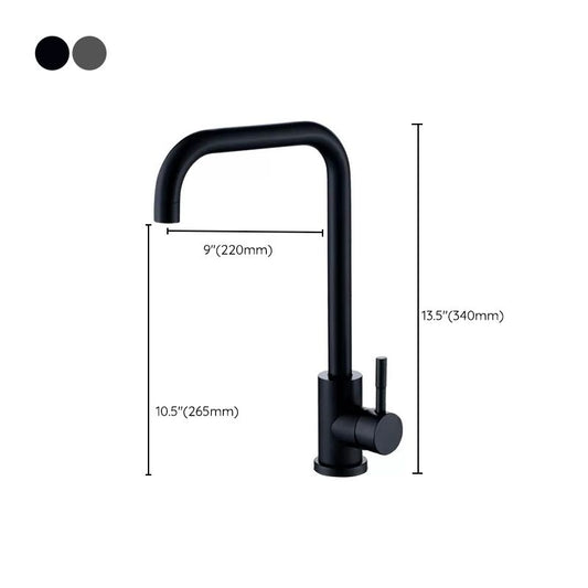 Modern Pulldown Sprayer Water Filler One Handle High Arch Kitchen Faucet with Deck Plate Clearhalo 'Home Improvement' 'home_improvement' 'home_improvement_kitchen_faucets' 'Kitchen Faucets' 'Kitchen Remodel & Kitchen Fixtures' 'Kitchen Sinks & Faucet Components' 'kitchen_faucets' 1200x1200_c3c294cb-bde2-4fa7-b365-e8563a53bc13