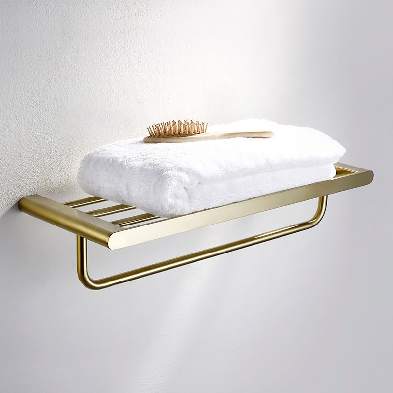 Modern Brushed Brass Bathroom Accessories Hardware Set with Towel Bar Clearhalo 'Bathroom Hardware Sets' 'Bathroom Hardware' 'Bathroom Remodel & Bathroom Fixtures' 'bathroom_hardware_sets' 'Home Improvement' 'home_improvement' 'home_improvement_bathroom_hardware_sets' 1200x1200_c3cf6cf8-87b4-493f-80d3-df1b598aa123