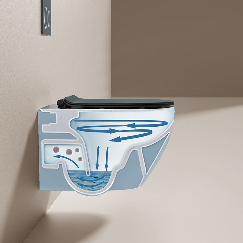 Contemporary Toilet Bowl One Piece Toilet Wall Mount Porcelain Urine Toilet Clearhalo 'Bathroom Remodel & Bathroom Fixtures' 'Home Improvement' 'home_improvement' 'home_improvement_toilets' 'Toilets & Bidets' 'Toilets' 1200x1200_c4073749-42f9-4f95-86c8-98eb00f3f167