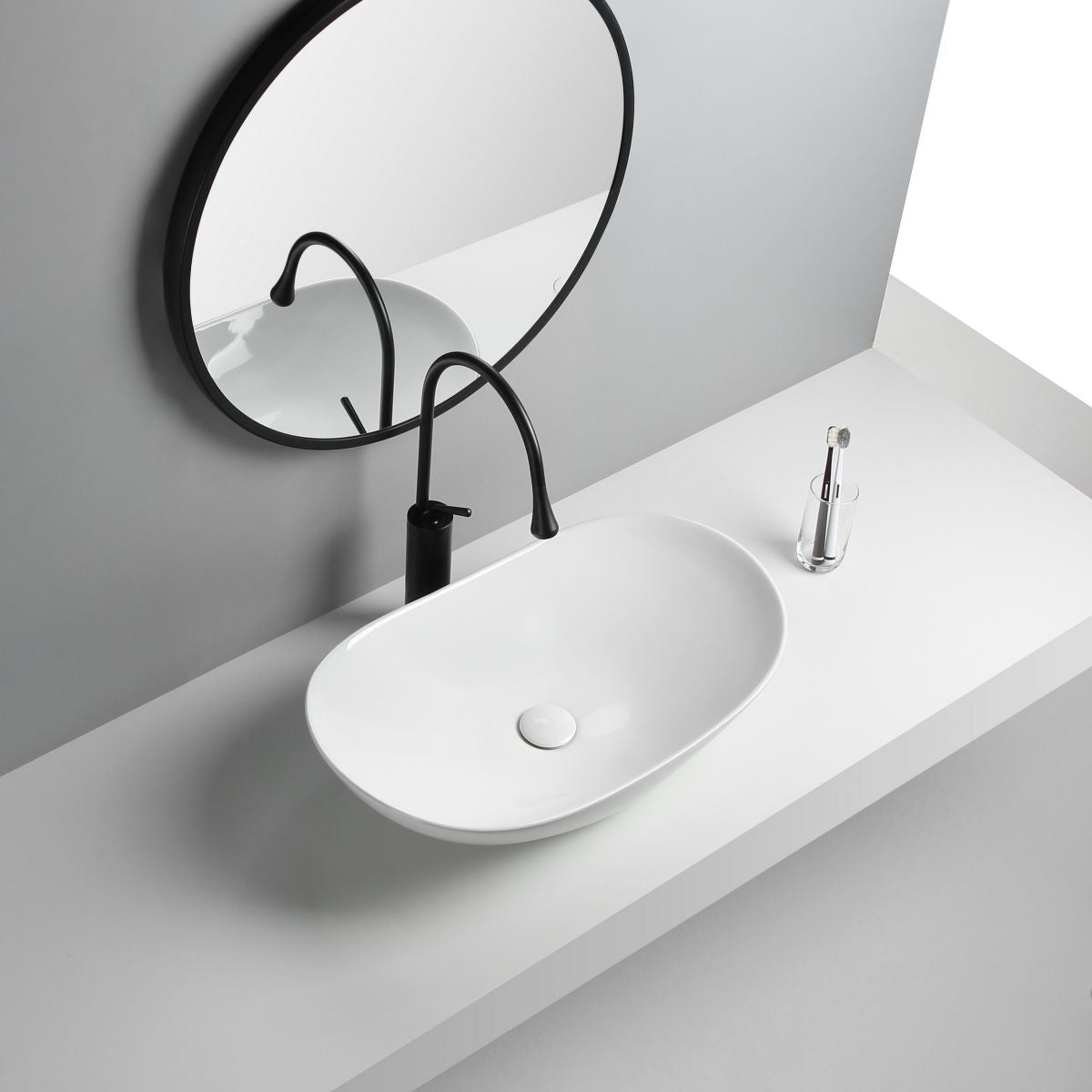 Modern Vessel Lavatory Sink Porcelain Oval with Faucet and Drain Assembly Vessel Sink Clearhalo 'Bathroom Remodel & Bathroom Fixtures' 'Bathroom Sinks & Faucet Components' 'Bathroom Sinks' 'bathroom_sink' 'Home Improvement' 'home_improvement' 'home_improvement_bathroom_sink' 1200x1200_c40a92ef-d2d1-42c9-8f6e-2715837dcdba