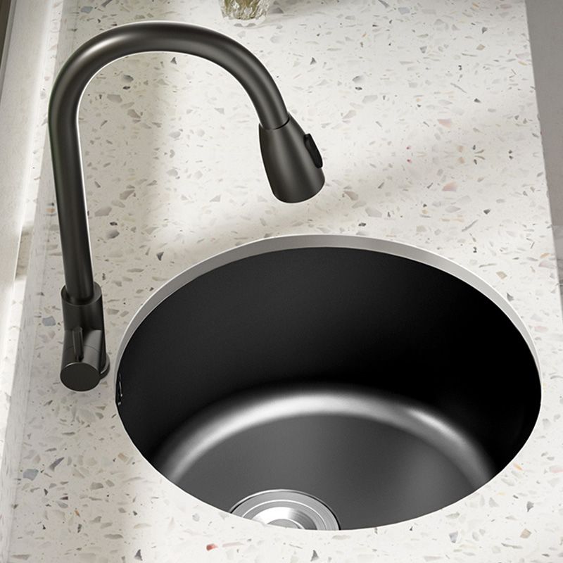 Modern Style Kitchen Sink Stainless Steel Round Kitchen Sink with Drain Strainer Kit Clearhalo 'Home Improvement' 'home_improvement' 'home_improvement_kitchen_sinks' 'Kitchen Remodel & Kitchen Fixtures' 'Kitchen Sinks & Faucet Components' 'Kitchen Sinks' 'kitchen_sinks' 1200x1200_c40c27e3-7614-4b19-bd55-eccf5c23992d