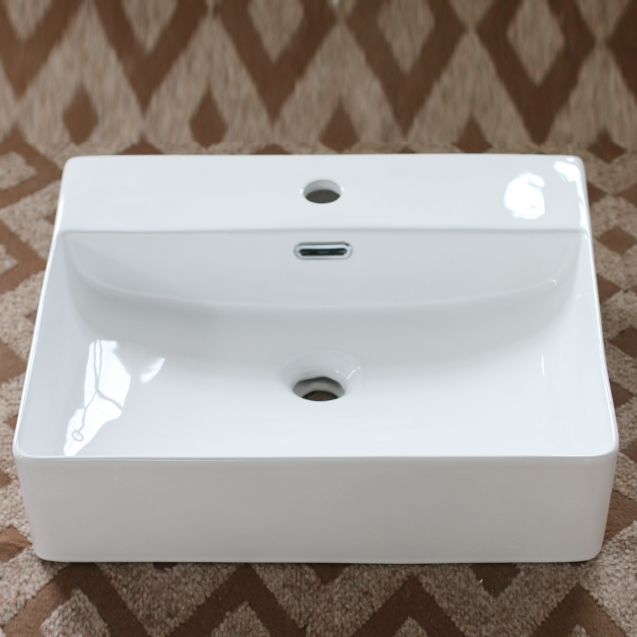 Modern Porcelain Bathroom Sink Rectangular Vessel Lavatory Sink Clearhalo 'Bathroom Remodel & Bathroom Fixtures' 'Bathroom Sinks & Faucet Components' 'Bathroom Sinks' 'bathroom_sink' 'Home Improvement' 'home_improvement' 'home_improvement_bathroom_sink' 1200x1200_c42c7a5e-be15-468a-90d6-81ede57214f0