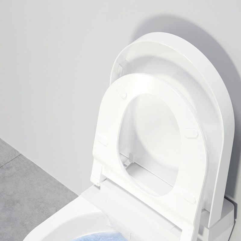 White Ceramic Elongated Wall Mounted Bidet with Heated Seat and Warm Air Dryer Clearhalo 'Bathroom Remodel & Bathroom Fixtures' 'Bidets' 'Home Improvement' 'home_improvement' 'home_improvement_bidets' 'Toilets & Bidets' 1200x1200_c43addc0-2a85-4842-9051-151465d41fdc