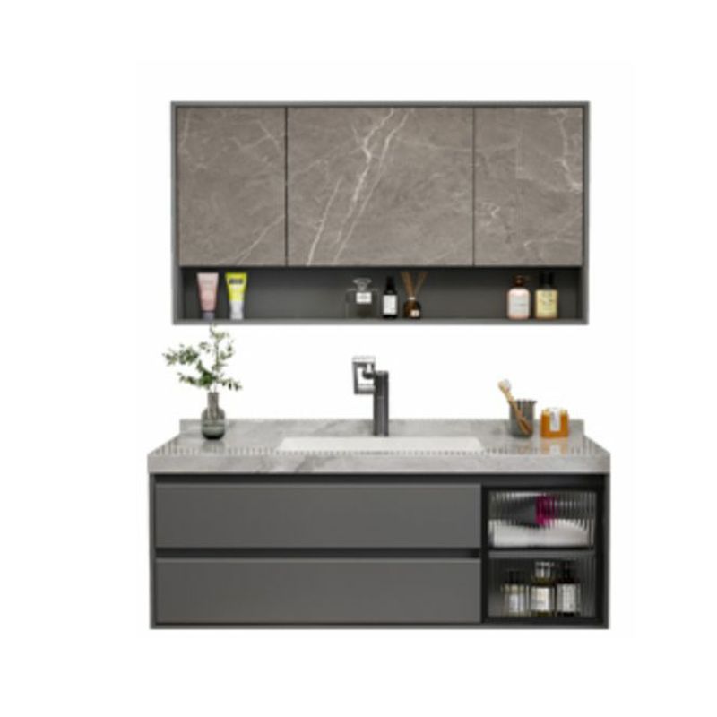 Grey Modern Wood Wall Mount Single-Sink Bathroom Vanity Set Clearhalo 'Bathroom Remodel & Bathroom Fixtures' 'Bathroom Vanities' 'bathroom_vanities' 'Home Improvement' 'home_improvement' 'home_improvement_bathroom_vanities' 1200x1200_c4435e15-4304-4030-b4bd-bd6cf63dcae1