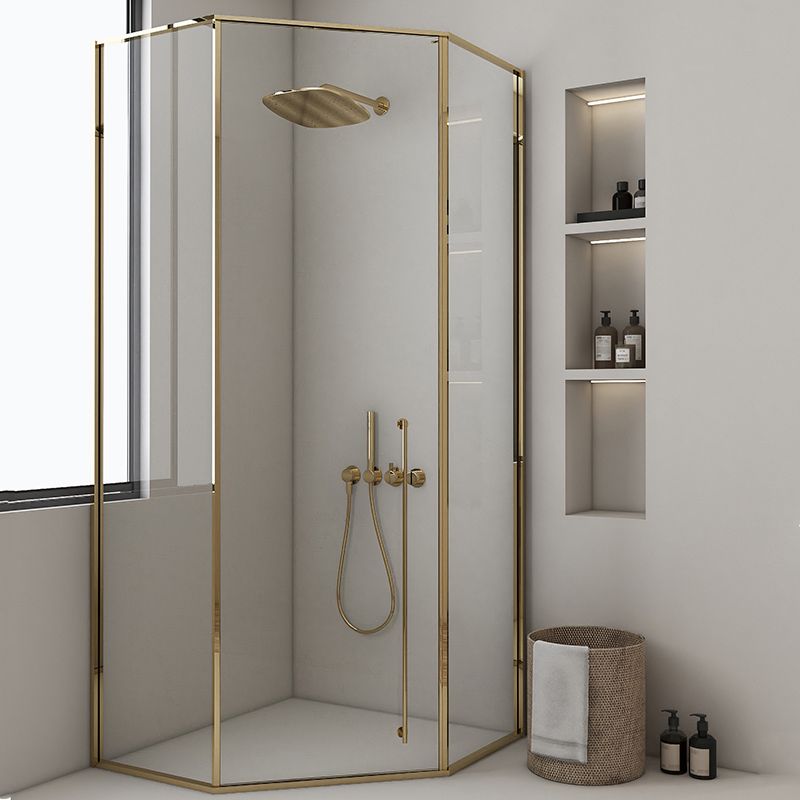 Extreme Narrow Full Frame Diamond Shape Tempered Glass Shower Door Clearhalo 'Bathroom Remodel & Bathroom Fixtures' 'Home Improvement' 'home_improvement' 'home_improvement_shower_tub_doors' 'Shower and Tub Doors' 'shower_tub_doors' 'Showers & Bathtubs' 1200x1200_c45047fd-fa9d-4fca-a387-5d7b3c70c3f8