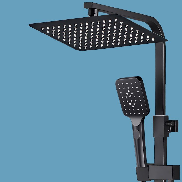 Modern Shower System Rectangle Spot Resist Handle Lever Wall Mounted Shower System Clearhalo 'Bathroom Remodel & Bathroom Fixtures' 'Home Improvement' 'home_improvement' 'home_improvement_shower_faucets' 'Shower Faucets & Systems' 'shower_faucets' 'Showers & Bathtubs Plumbing' 'Showers & Bathtubs' 1200x1200_c450f540-8018-4a2b-86b8-4cb702e9d9eb