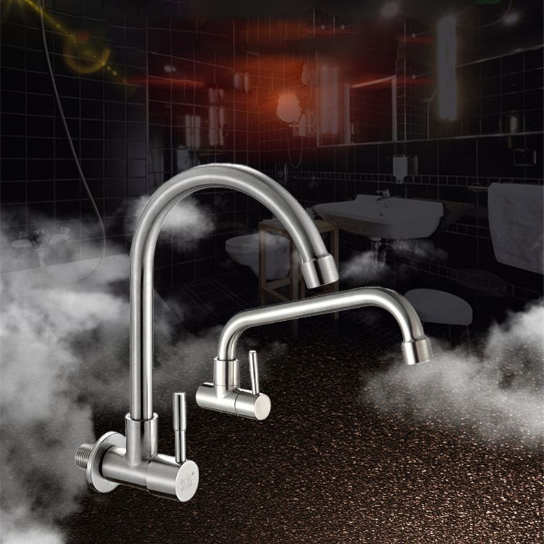 Modern 1-Handle Faucets Stainless Steel with Water Dispenser Standard Kitchen Faucets Clearhalo 'Home Improvement' 'home_improvement' 'home_improvement_kitchen_faucets' 'Kitchen Faucets' 'Kitchen Remodel & Kitchen Fixtures' 'Kitchen Sinks & Faucet Components' 'kitchen_faucets' 1200x1200_c480ca92-19ea-4a64-9125-fe021aa24ff2