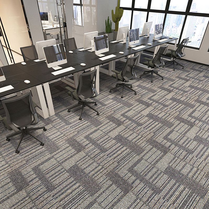 Carpet Tile Non-Skid Fade Resistant Geometry Loose Lay Carpet Tiles Bedroom Clearhalo 'Carpet Tiles & Carpet Squares' 'carpet_tiles_carpet_squares' 'Flooring 'Home Improvement' 'home_improvement' 'home_improvement_carpet_tiles_carpet_squares' Walls and Ceiling' 1200x1200_c4a296c6-43c3-4588-bcd0-757f2fcaa8ba