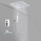 Modern Shower System Brass Adjustable Spray Pattern Ceiling Mounted Shower Combo Clearhalo 'Bathroom Remodel & Bathroom Fixtures' 'Home Improvement' 'home_improvement' 'home_improvement_shower_faucets' 'Shower Faucets & Systems' 'shower_faucets' 'Showers & Bathtubs Plumbing' 'Showers & Bathtubs' 1200x1200_c4ab452e-ff90-4b45-b728-fb39257219d6