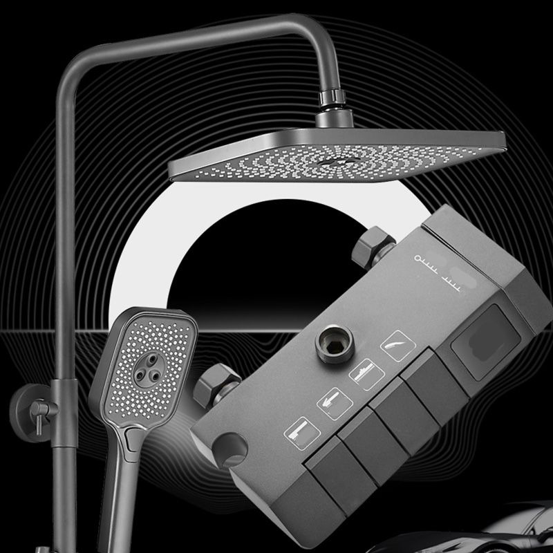 Modern Shower Set Adjustable Shower Head Slide Bar Wall Mounted Shower System Clearhalo 'Bathroom Remodel & Bathroom Fixtures' 'Home Improvement' 'home_improvement' 'home_improvement_shower_faucets' 'Shower Faucets & Systems' 'shower_faucets' 'Showers & Bathtubs Plumbing' 'Showers & Bathtubs' 1200x1200_c4b28f44-5456-40ba-b311-0f09f1d30cdf