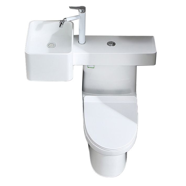Contemporary Flush Toilet Floor Mount One-Piece Toilet Toilet Bowl Clearhalo 'Bathroom Remodel & Bathroom Fixtures' 'Home Improvement' 'home_improvement' 'home_improvement_toilets' 'Toilets & Bidets' 'Toilets' 1200x1200_c4db904b-e06c-44fb-b101-65cf1b4514b8