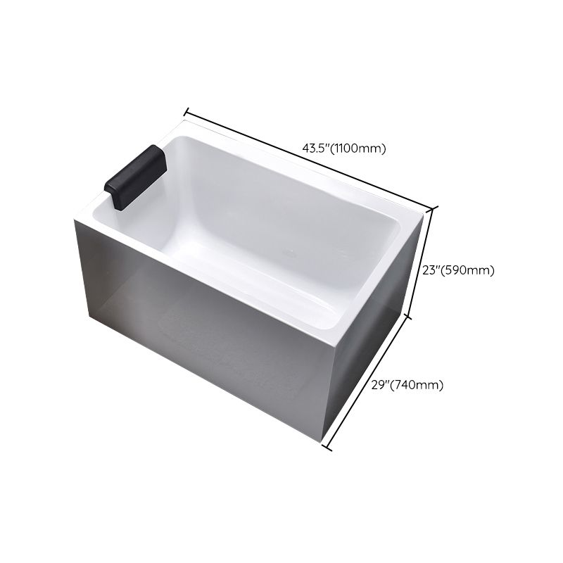 Modern Rectangular Bathtub Acrylic Center Soaking White Bath Clearhalo 'Bathroom Remodel & Bathroom Fixtures' 'Bathtubs' 'Home Improvement' 'home_improvement' 'home_improvement_bathtubs' 'Showers & Bathtubs' 1200x1200_c4eb1164-ea56-4724-8f9b-24a10639d1ba