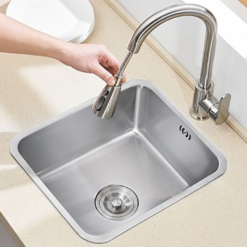 Modern Style Kitchen Sink Stainless Steel Overflow Hole Design Kitchen Sink with Faucet Clearhalo 'Home Improvement' 'home_improvement' 'home_improvement_kitchen_sinks' 'Kitchen Remodel & Kitchen Fixtures' 'Kitchen Sinks & Faucet Components' 'Kitchen Sinks' 'kitchen_sinks' 1200x1200_c4f5175c-110d-41e2-8c13-24c5ed6bb9e8
