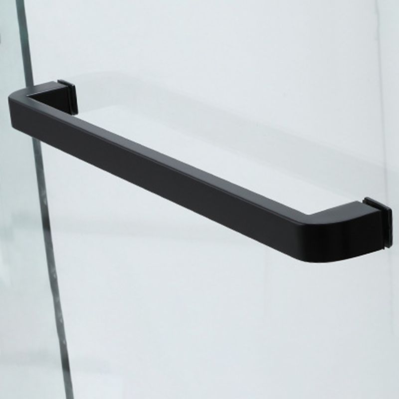 Contemporary Stainless Steel Frame Shower Bath Door Double Sliding Shower Door Clearhalo 'Bathroom Remodel & Bathroom Fixtures' 'Home Improvement' 'home_improvement' 'home_improvement_shower_tub_doors' 'Shower and Tub Doors' 'shower_tub_doors' 'Showers & Bathtubs' 1200x1200_c4f8cb92-17cf-4b87-8243-f40b998b1f79