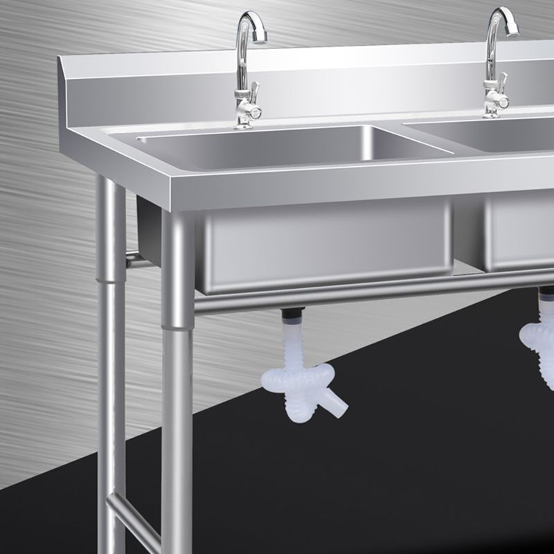 Contemporary Style Kitchen Sink All-in-one Stainless Steel Kitchen Sink Clearhalo 'Home Improvement' 'home_improvement' 'home_improvement_kitchen_sinks' 'Kitchen Remodel & Kitchen Fixtures' 'Kitchen Sinks & Faucet Components' 'Kitchen Sinks' 'kitchen_sinks' 1200x1200_c508e0fd-9126-428c-87d8-c4c4e07cb78a