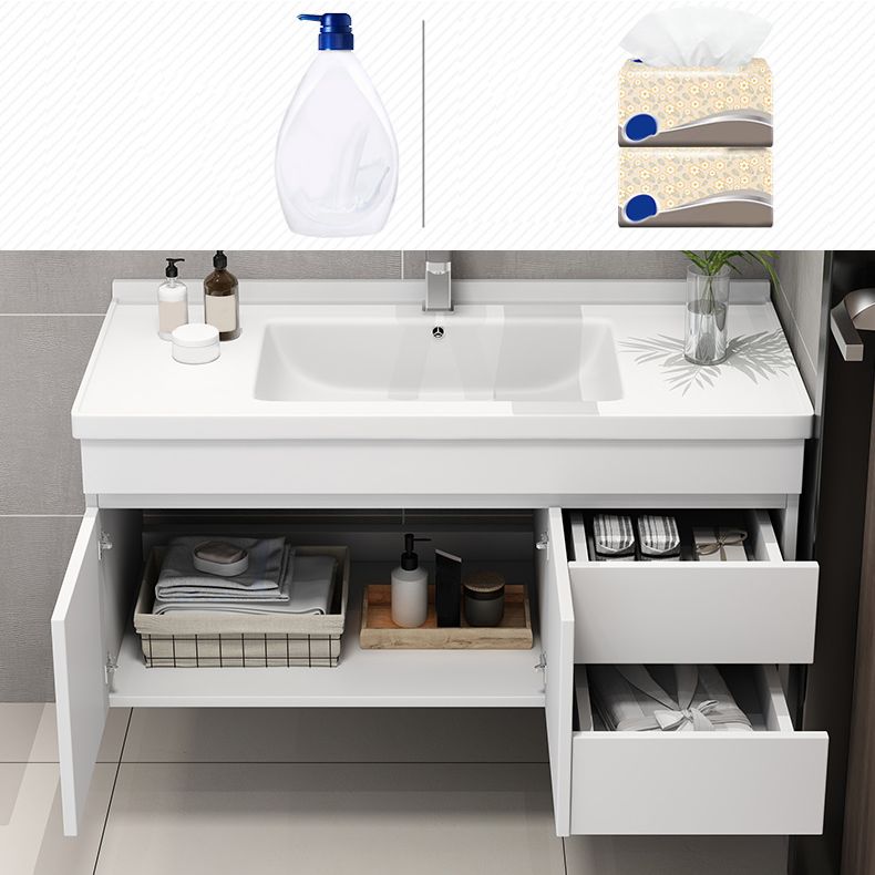 Glam Bathroom Sink Vanity Wall Mount Bathroom Vanity Set with Mirror Clearhalo 'Bathroom Remodel & Bathroom Fixtures' 'Bathroom Vanities' 'bathroom_vanities' 'Home Improvement' 'home_improvement' 'home_improvement_bathroom_vanities' 1200x1200_c52bf33f-e5a7-4f1e-a522-02f4e4e4ee1a