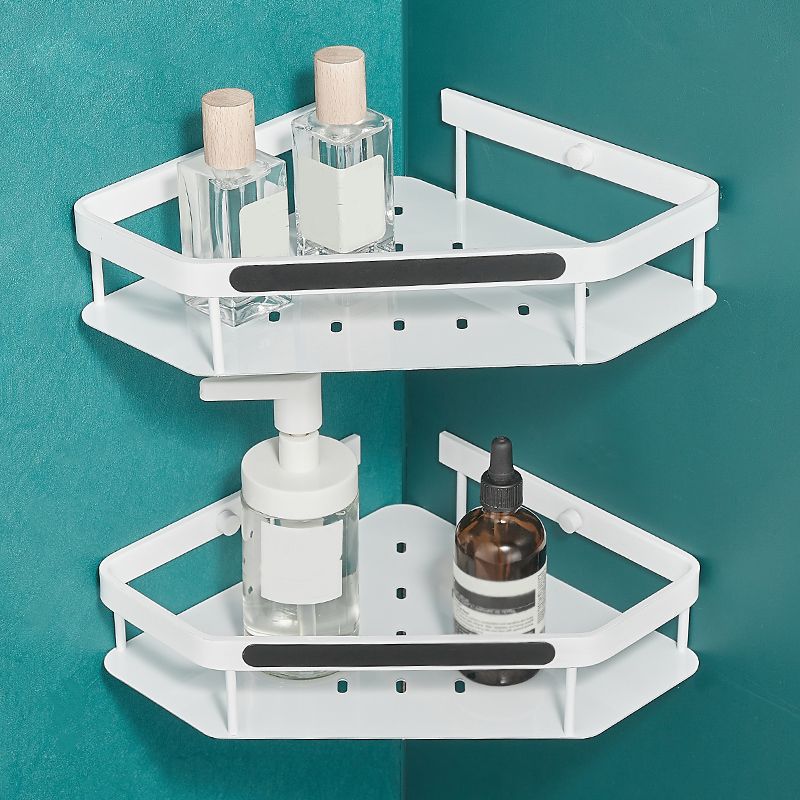 Matte White 3-Piece Modern Bathroom Accessory Set, Bath Shelf Clearhalo 'Bathroom Hardware Sets' 'Bathroom Hardware' 'Bathroom Remodel & Bathroom Fixtures' 'bathroom_hardware_sets' 'Home Improvement' 'home_improvement' 'home_improvement_bathroom_hardware_sets' 1200x1200_c52edd2f-7fc2-4e3b-af4e-08ad2f261d88