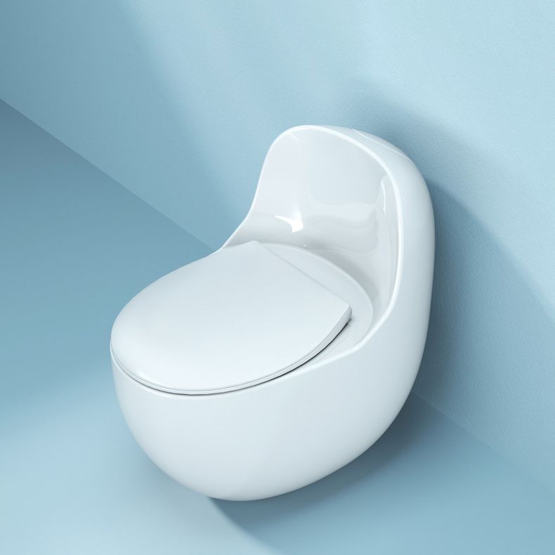 Modern White Siphon Jet Toilet Bowl Floor Mount Flush Toilet with Toilet Seat Clearhalo 'Bathroom Remodel & Bathroom Fixtures' 'Home Improvement' 'home_improvement' 'home_improvement_toilets' 'Toilets & Bidets' 'Toilets' 1200x1200_c52f09ba-19fe-474f-995b-8b87bc0fa727