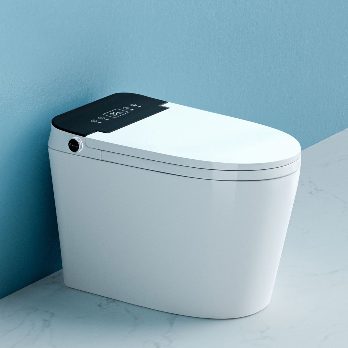 Modern Floor Mount Toilet Bowl White Toilet with Seat for Bathroom Clearhalo 'Bathroom Remodel & Bathroom Fixtures' 'Home Improvement' 'home_improvement' 'home_improvement_toilets' 'Toilets & Bidets' 'Toilets' 1200x1200_c531c128-36ac-4114-9704-99992f2d5b4b