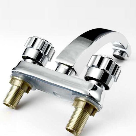 Modern Style Vessel Faucet Copper Knob Handle Low Arc Vessel Faucet Clearhalo 'Bathroom Remodel & Bathroom Fixtures' 'Bathroom Sink Faucets' 'Bathroom Sinks & Faucet Components' 'bathroom_sink_faucets' 'Home Improvement' 'home_improvement' 'home_improvement_bathroom_sink_faucets' 1200x1200_c56db7ff-3828-4cec-bf7c-d737386d9f3a