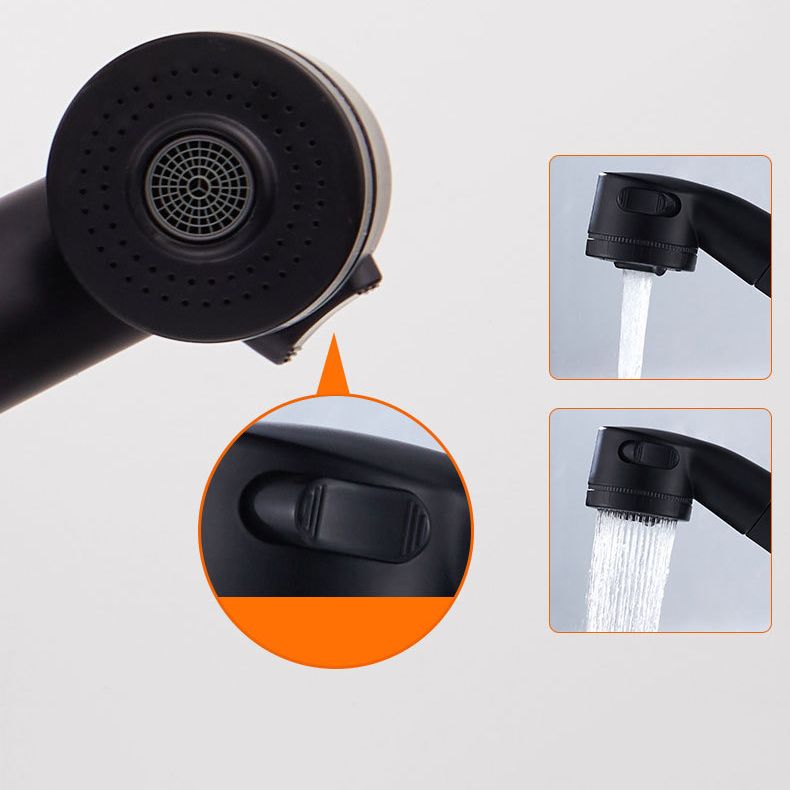 Modern 1-Handle Faucet 1-Hole with Water Dispenser Copper Pull down Faucet Clearhalo 'Home Improvement' 'home_improvement' 'home_improvement_kitchen_faucets' 'Kitchen Faucets' 'Kitchen Remodel & Kitchen Fixtures' 'Kitchen Sinks & Faucet Components' 'kitchen_faucets' 1200x1200_c56e71be-770f-4d85-b6a9-48fc00d3c245