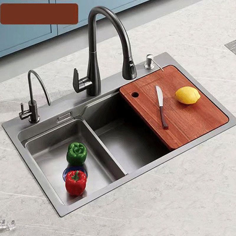Kitchen Sink Stainless Rectangular Water Purification Kitchen Sink with Faucet Clearhalo 'Home Improvement' 'home_improvement' 'home_improvement_kitchen_sinks' 'Kitchen Remodel & Kitchen Fixtures' 'Kitchen Sinks & Faucet Components' 'Kitchen Sinks' 'kitchen_sinks' 1200x1200_c57107c1-c700-4f23-ba73-4573d7fed7bf