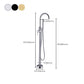 Floor Mounted Metal Freestanding Tub Filler Single Handle Freestanding Faucet with Hose Clearhalo 'Bathroom Remodel & Bathroom Fixtures' 'Bathtub Faucets' 'bathtub_faucets' 'Home Improvement' 'home_improvement' 'home_improvement_bathtub_faucets' 1200x1200_c5825a62-6eec-426e-9dfd-b5778e3e8a5d
