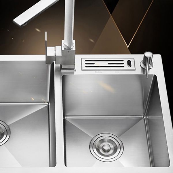 Drop-In Kitchen Sink Stainless Steel Modern Style Rectangle Kitchen Double Sink Clearhalo 'Home Improvement' 'home_improvement' 'home_improvement_kitchen_sinks' 'Kitchen Remodel & Kitchen Fixtures' 'Kitchen Sinks & Faucet Components' 'Kitchen Sinks' 'kitchen_sinks' 1200x1200_c5bc34d2-3518-4b1c-8de1-5459f73fb9c3