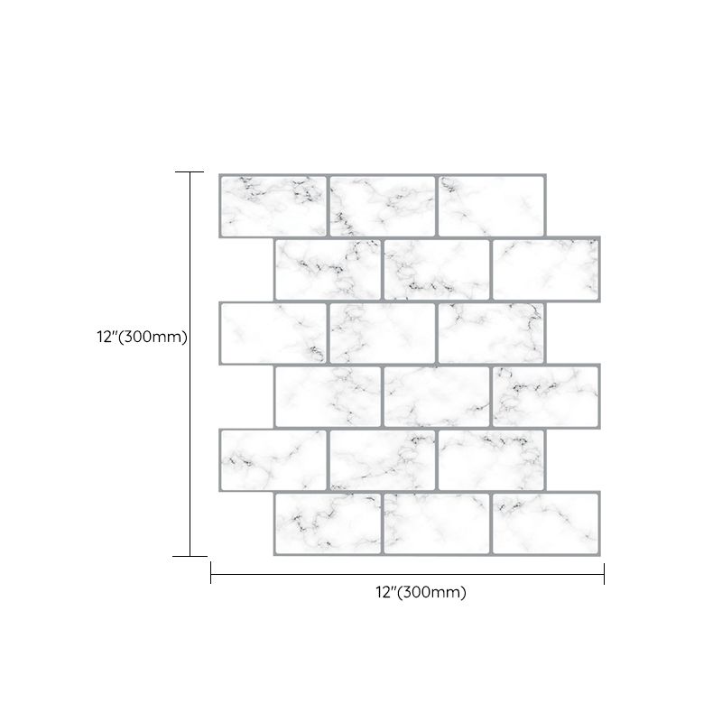 Modern Peel and Stick Backsplash PVC Hexagonal Peel and Stick Tile Clearhalo 'Flooring 'Home Improvement' 'home_improvement' 'home_improvement_peel_stick_blacksplash' 'Peel & Stick Backsplash Tile' 'peel_stick_blacksplash' 'Walls & Ceilings' Walls and Ceiling' 1200x1200_c5d7822e-d22f-4759-98b8-7d1488460c3a