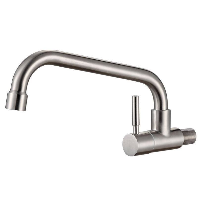 Modern 1-Handle Faucets Stainless Steel with Water Dispenser Standard Kitchen Faucets Clearhalo 'Home Improvement' 'home_improvement' 'home_improvement_kitchen_faucets' 'Kitchen Faucets' 'Kitchen Remodel & Kitchen Fixtures' 'Kitchen Sinks & Faucet Components' 'kitchen_faucets' 1200x1200_c5e5b305-dfa9-4fca-815a-998fc18a4701