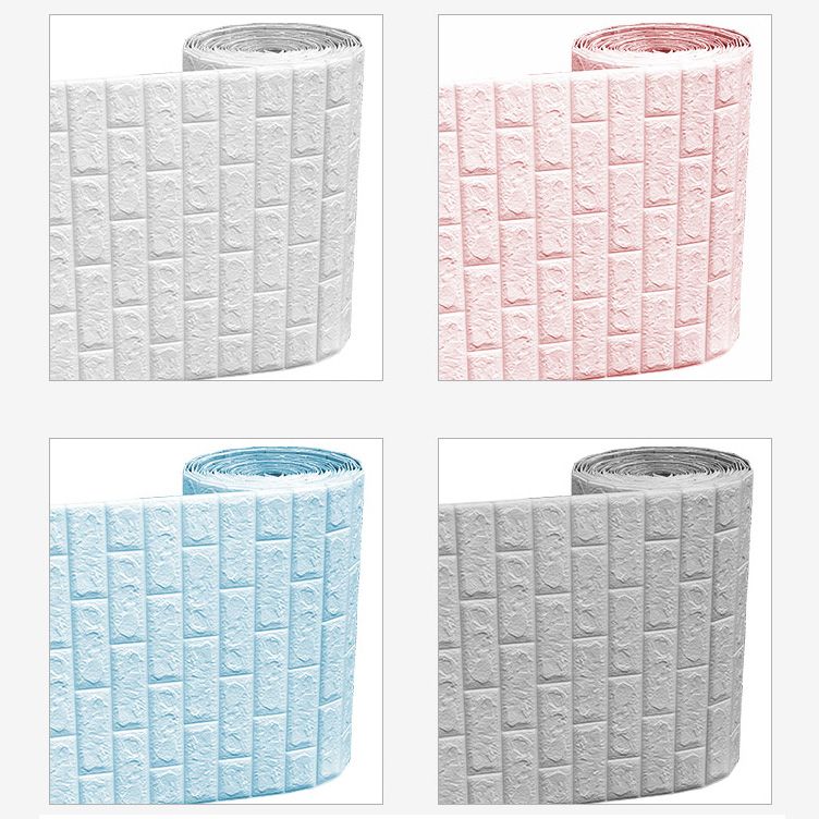 Modern Pearl Wainscoting Water Proof PVC Wall Access Panel Peel and Stick Wall Tile Clearhalo 'Flooring 'Home Improvement' 'home_improvement' 'home_improvement_wall_paneling' 'Wall Paneling' 'wall_paneling' 'Walls & Ceilings' Walls and Ceiling' 1200x1200_c5e83756-44fd-48d7-9864-d1dc03f3b6a1