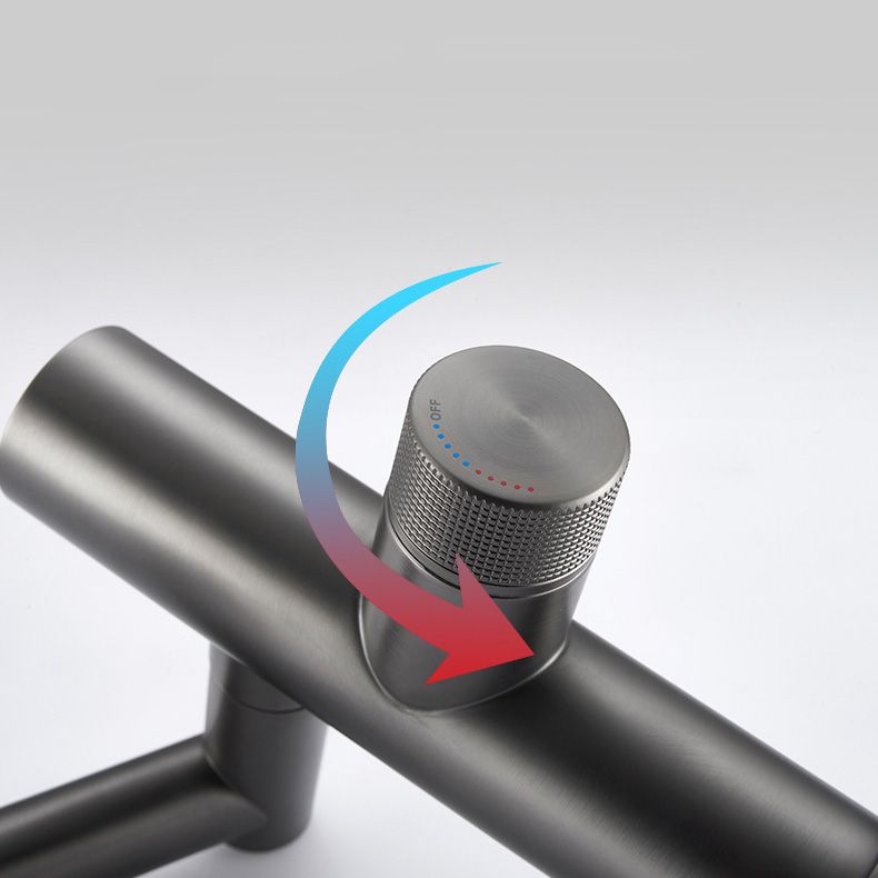 Contemporary Pull down Single Rotary Switch Kitchen Faucet Low Profile Faucet Clearhalo 'Home Improvement' 'home_improvement' 'home_improvement_kitchen_faucets' 'Kitchen Faucets' 'Kitchen Remodel & Kitchen Fixtures' 'Kitchen Sinks & Faucet Components' 'kitchen_faucets' 1200x1200_c5f5e7f1-cec3-4468-99ec-ea2d460db566