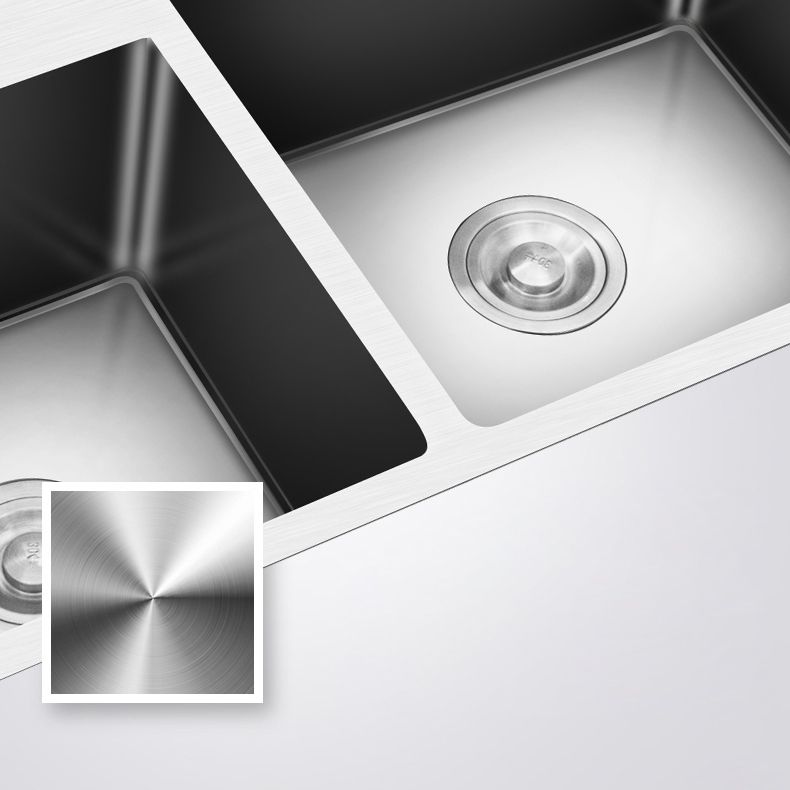 Modern Style Kitchen Sink Drop-In Kitchen Double Sink with Soundproofing Clearhalo 'Home Improvement' 'home_improvement' 'home_improvement_kitchen_sinks' 'Kitchen Remodel & Kitchen Fixtures' 'Kitchen Sinks & Faucet Components' 'Kitchen Sinks' 'kitchen_sinks' 1200x1200_c5f64b3e-2bbe-4391-8042-3968b38d1d4d