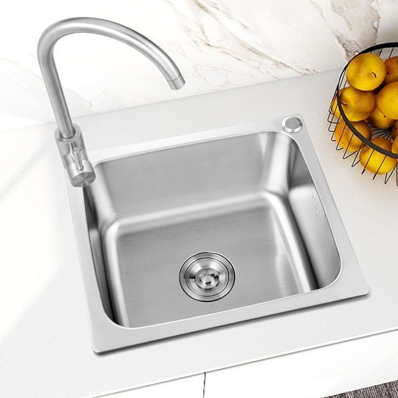 Modern Style Kitchen Sink Stainless Steel Kitchen Sink with Faucet Clearhalo 'Home Improvement' 'home_improvement' 'home_improvement_kitchen_sinks' 'Kitchen Remodel & Kitchen Fixtures' 'Kitchen Sinks & Faucet Components' 'Kitchen Sinks' 'kitchen_sinks' 1200x1200_c60a7bc6-651d-41b0-86e9-dc0285055295