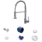 Modern Farmhouse One Handle Spring Spout Kitchen Faucet High Arch Water Filler Clearhalo 'Home Improvement' 'home_improvement' 'home_improvement_kitchen_faucets' 'Kitchen Faucets' 'Kitchen Remodel & Kitchen Fixtures' 'Kitchen Sinks & Faucet Components' 'kitchen_faucets' 1200x1200_c6115bc7-c5bf-41b3-8fc3-ae1ce4f1e1f3