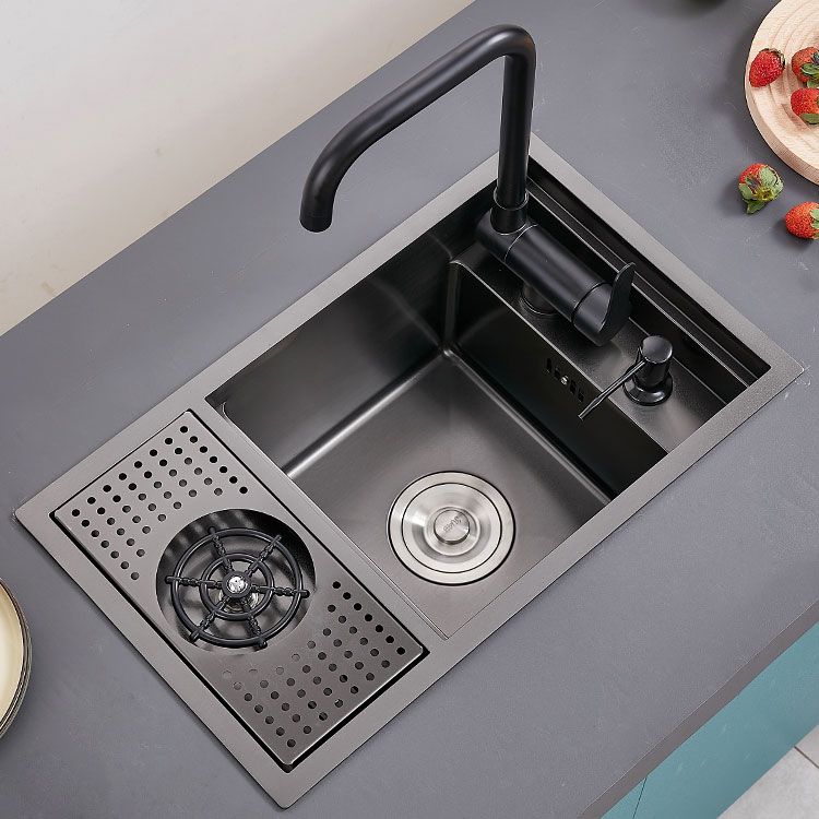 Creative Soundproofing Sink Stainless Steel Kitchen Sink with Accessories Clearhalo 'Home Improvement' 'home_improvement' 'home_improvement_kitchen_sinks' 'Kitchen Remodel & Kitchen Fixtures' 'Kitchen Sinks & Faucet Components' 'Kitchen Sinks' 'kitchen_sinks' 1200x1200_c61bc008-fae2-4a4b-9fca-d1e8053b7f68