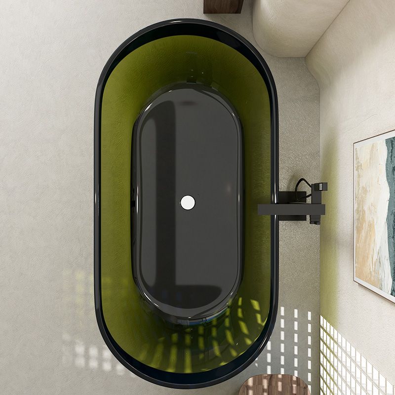 Oval Soaking Bathtub Freestanding Antique Finish Modern Bath Tub Clearhalo 'Bathroom Remodel & Bathroom Fixtures' 'Bathtubs' 'Home Improvement' 'home_improvement' 'home_improvement_bathtubs' 'Showers & Bathtubs' 1200x1200_c61bebe1-922f-4df8-b5a9-9105c90a1b89