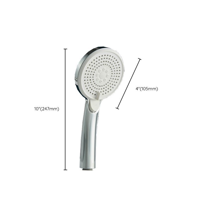 Modern Style Round Handheld Shower Bathroom Metal Wall Mounted Hand Shower Clearhalo 'Bathroom Remodel & Bathroom Fixtures' 'Home Improvement' 'home_improvement' 'home_improvement_shower_heads' 'Shower Heads' 'shower_heads' 'Showers & Bathtubs Plumbing' 'Showers & Bathtubs' 1200x1200_c627af3c-515d-4b4a-aef9-08efcae72c6c