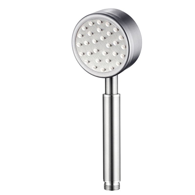 Standard Spray Shower Head Polished Nickel Round Hand Shower Clearhalo 'Bathroom Remodel & Bathroom Fixtures' 'Home Improvement' 'home_improvement' 'home_improvement_shower_heads' 'Shower Heads' 'shower_heads' 'Showers & Bathtubs Plumbing' 'Showers & Bathtubs' 1200x1200_c6455cfa-c83e-4212-9cdf-f9848a69486c