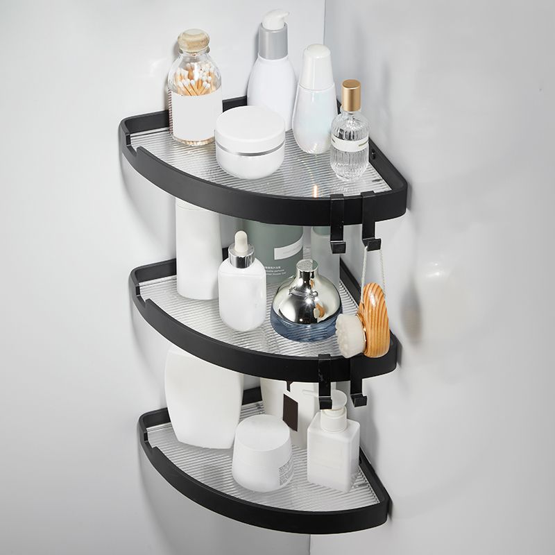 Modern Gold/Black 3 Piece Bathroom Accessory Set, Bath Shelf Clearhalo 'Bathroom Hardware Sets' 'Bathroom Hardware' 'Bathroom Remodel & Bathroom Fixtures' 'bathroom_hardware_sets' 'Home Improvement' 'home_improvement' 'home_improvement_bathroom_hardware_sets' 1200x1200_c65257e1-1ea6-41f2-928b-a3500702a523