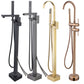 Floor Mounted Metal Freestanding Tub Filler Rotatable Freestanding Bathtub Faucet Clearhalo 'Bathroom Remodel & Bathroom Fixtures' 'Bathtub Faucets' 'bathtub_faucets' 'Home Improvement' 'home_improvement' 'home_improvement_bathtub_faucets' 1200x1200_c654544c-885a-485d-a299-8c983138e7ea
